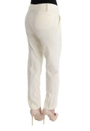 Chic White Regular Fit Pants - Allure Absolue