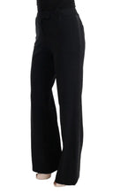 Chic Black Bootcut Formal Pants - Allure Absolue