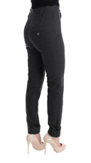 Chic Gray Casual Skinny Pants - Allure Absolue