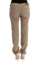 Beige Regular Fit Luxe Trousers - Allure Absolue