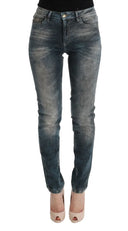 Chic Blue Wash Slim Fit Jeans - Allure Absolue