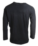 Black Cotton Linen Long Sleeves Pullover Sweater Dsquared²