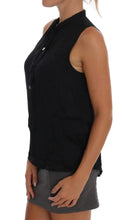 Chic Sleeveless Black Shirt Blouse - Allure Absolue