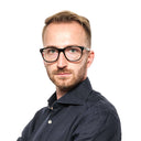 Montura de gafas para hombre negro