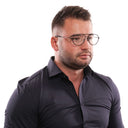 Black Metal & Plastic Glasses (Frames)