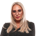 Gafas de metal y plástico moradas (montura)