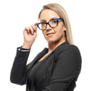 Montura de gafas para mujer negra