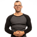 Montura de gafas negra unisex