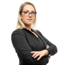 Gafas de plástico marrón (montura)