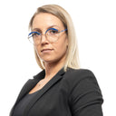 Синяя женская оправа для очков