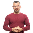 Montura de gafas para hombre negro