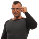 Montura de gafas gris para hombre