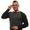 Серые мужские очки без линз