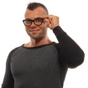 Montura de gafas para hombre negro