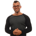 Montura de gafas marrón para hombre