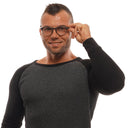 Серые мужские очки без линз