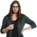 Montura de gafas para mujer negra