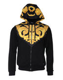 Black Medusa Print Cotton Full Zip HoodieSweatshirt Sweater Versace