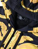 Black Medusa Print Cotton Full Zip HoodieSweatshirt Sweater Versace