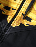 Black Medusa Print Cotton Full Zip HoodieSweatshirt Sweater Versace