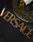 Black Medusa Print Cotton HoodiePullover Sweatshirt Sweater Versace