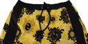 Yellow Black Printed Nylon Beachwear Shorts Swimwear Dsquared²