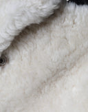 White WARRENFORD Shearling Leather Vest Coat Jacket Burberry