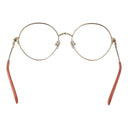 Золотая женская оправа для очков