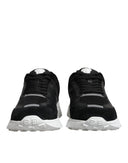 Black Canvas Quad Fabric Medusa Low Top Sneaker Shoes Versace