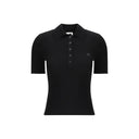 Black Viscose Polo Shirt