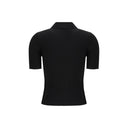Black Viscose Polo Shirt