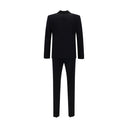 Blue Fleece Wool Two-Piece Suit