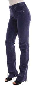 Chic Purple Corduroy Bootcut Flare Pants - Allure Absolue