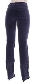 Chic Purple Corduroy Bootcut Flare Pants - Allure Absolue