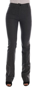 Chic Gray Formal Pants - Elegance Refined - Allure Absolue