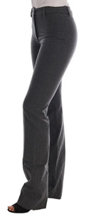 Chic Gray Formal Pants - Elegance Refined - Allure Absolue