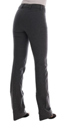 Chic Gray Formal Pants - Elegance Refined - Allure Absolue
