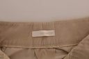 Chic Beige Bootcut Flared Pants - Allure Absolue