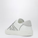 Moncler White leather Monaco2 sneakers