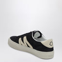 Moncler Monaco2 navy blue suede trainer