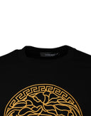 Black Medusa Embroidery Crew Neck Pullover Sweater Versace