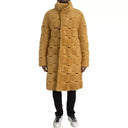 Yellow Wool Long Teddy Coat Jacket - Allure Absolue