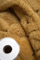 Yellow Wool Long Teddy Coat Jacket - Allure Absolue