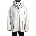 White Leather Men Waterproof Jacket Blouson - Allure Absolue