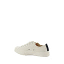 White Rubber Low Top Sneakers