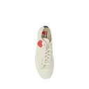 White Rubber Low Top Sneakers