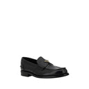 Black Calf Leather Bos Taurus Slip-On Loafers