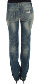 Sleek Flair Leg Low Waist Denim Cavalli