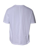 White Logo Cotton Crew Neck Short Sleeves T-shirt Balenciaga