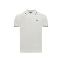 White Elastane Polo Shirt